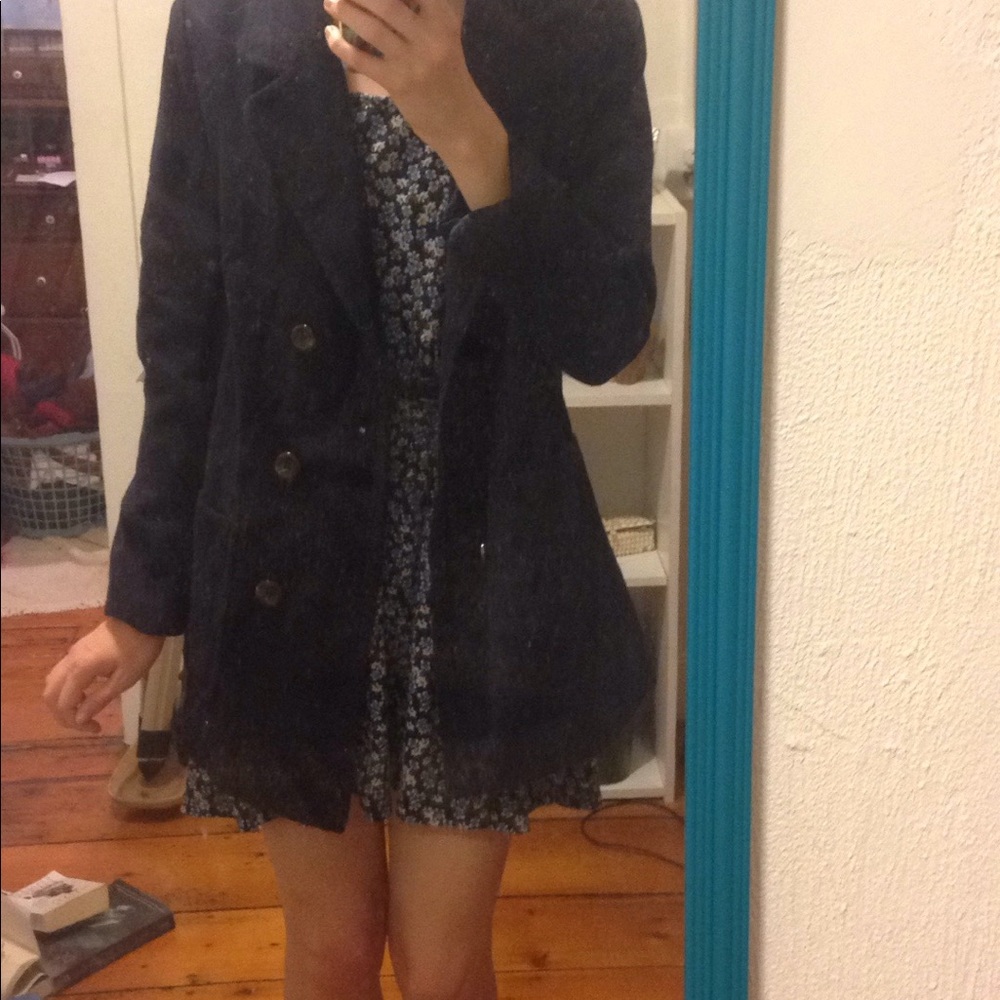 Navy peacoat